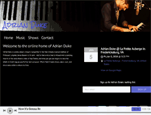Tablet Screenshot of adrianduke.com